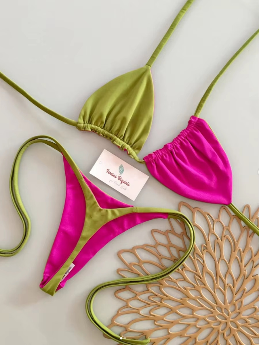 Micro Bikinis 2026 Women Swimsuit New Sexy Swimwear Halter Bikini Set Brazilian