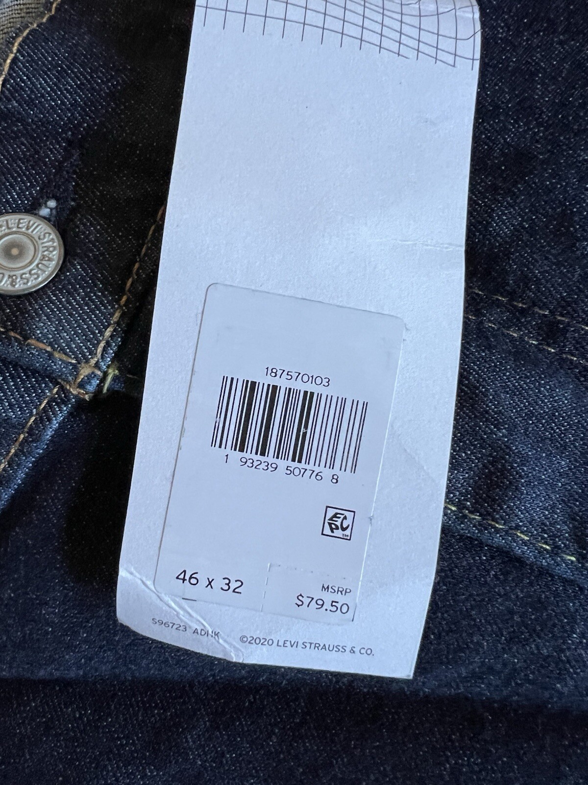 Levi’s 541 Cleaner 46×32 Blue Flex Pants Jeans
