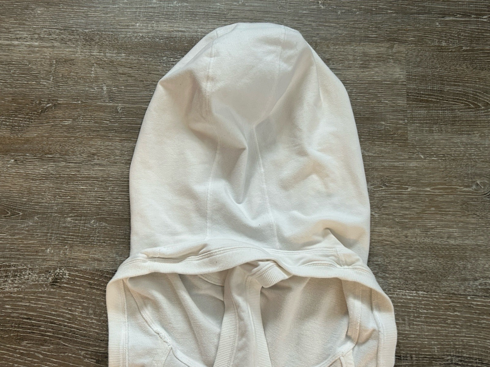 Womens Lululemon Flashback Tunic Tank Hoodie White Logo Size 10 Sleeveless