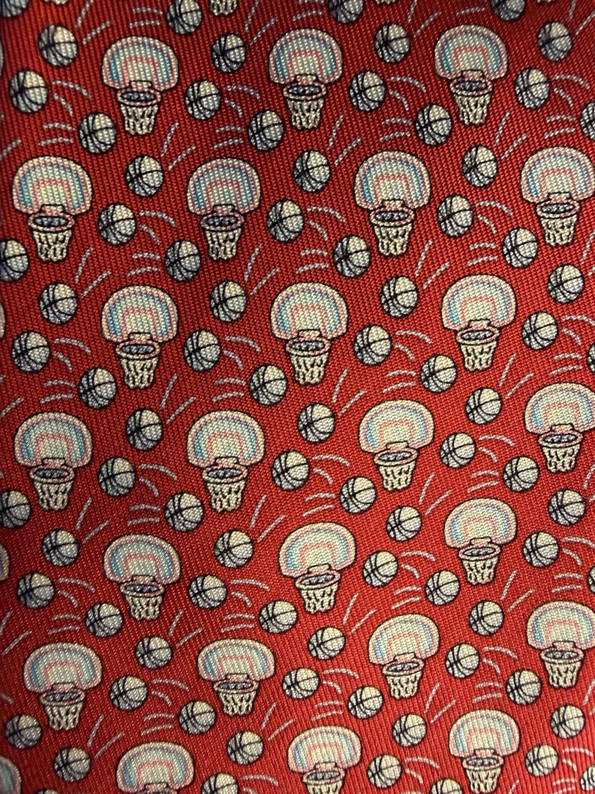 Vineyard Vines Red Basketball Men’s Tie