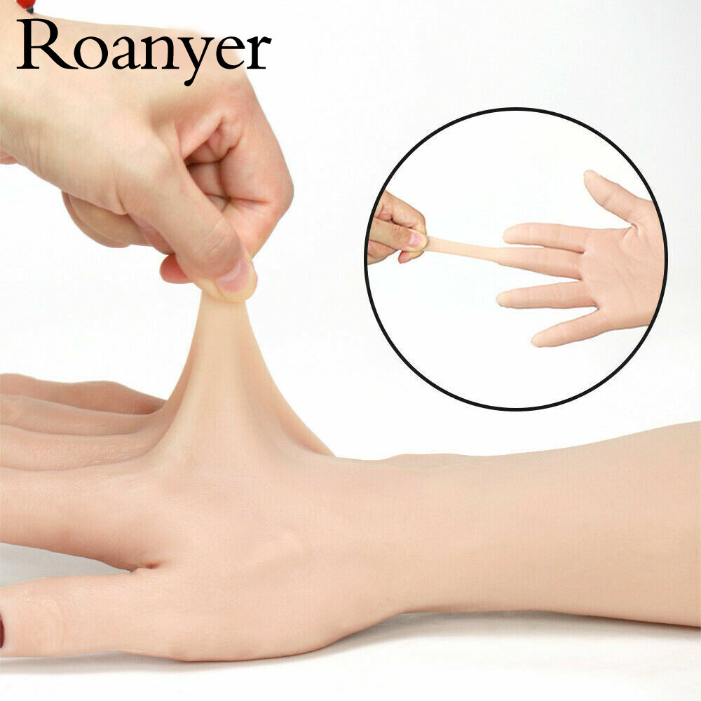 Roanyer Realistic Silicone Female Gloves Hand for Crossdresser DragQueen