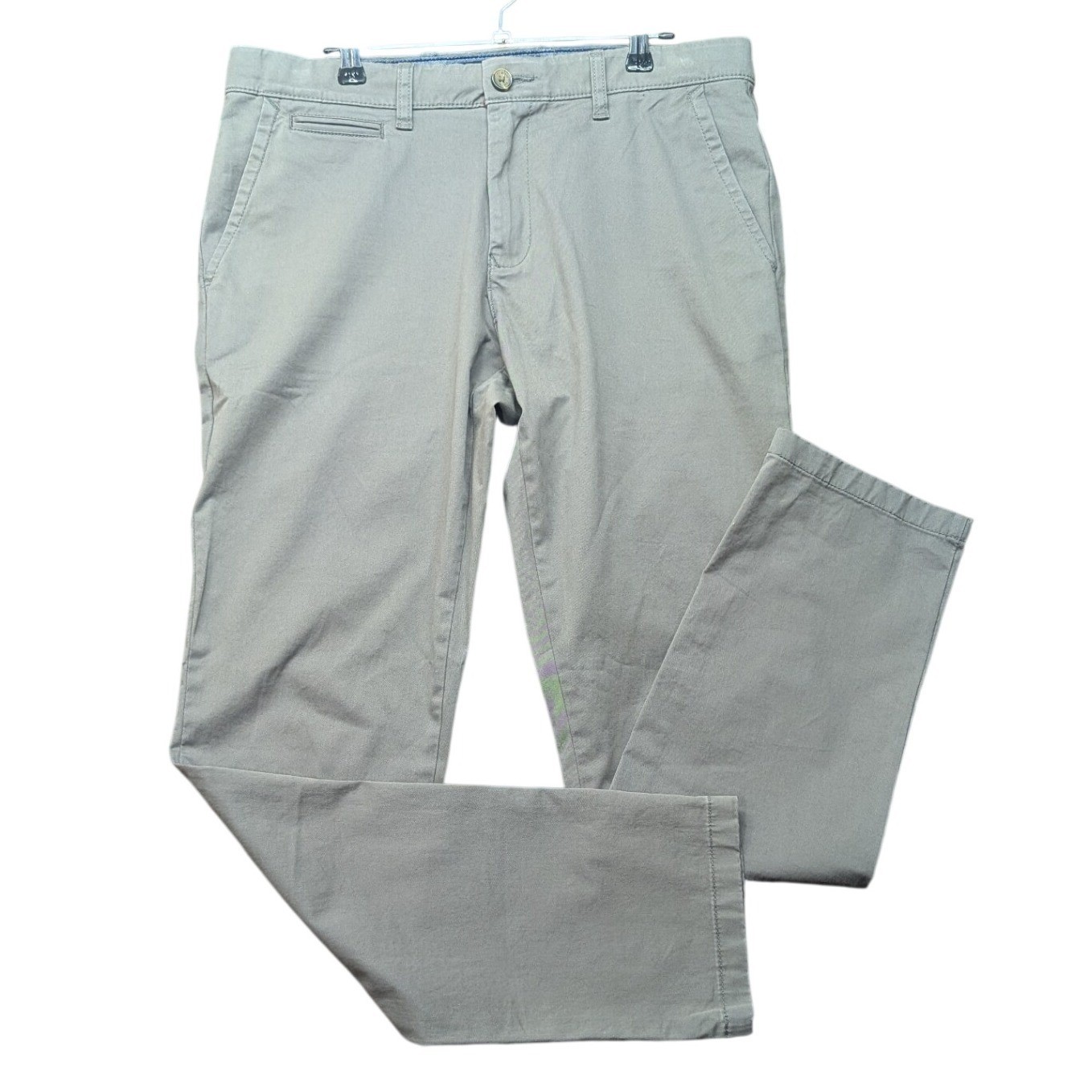 Tommy Hilfiger Men’s 33×32 Slim Fit THFlex Stretch Gray Chino Pants