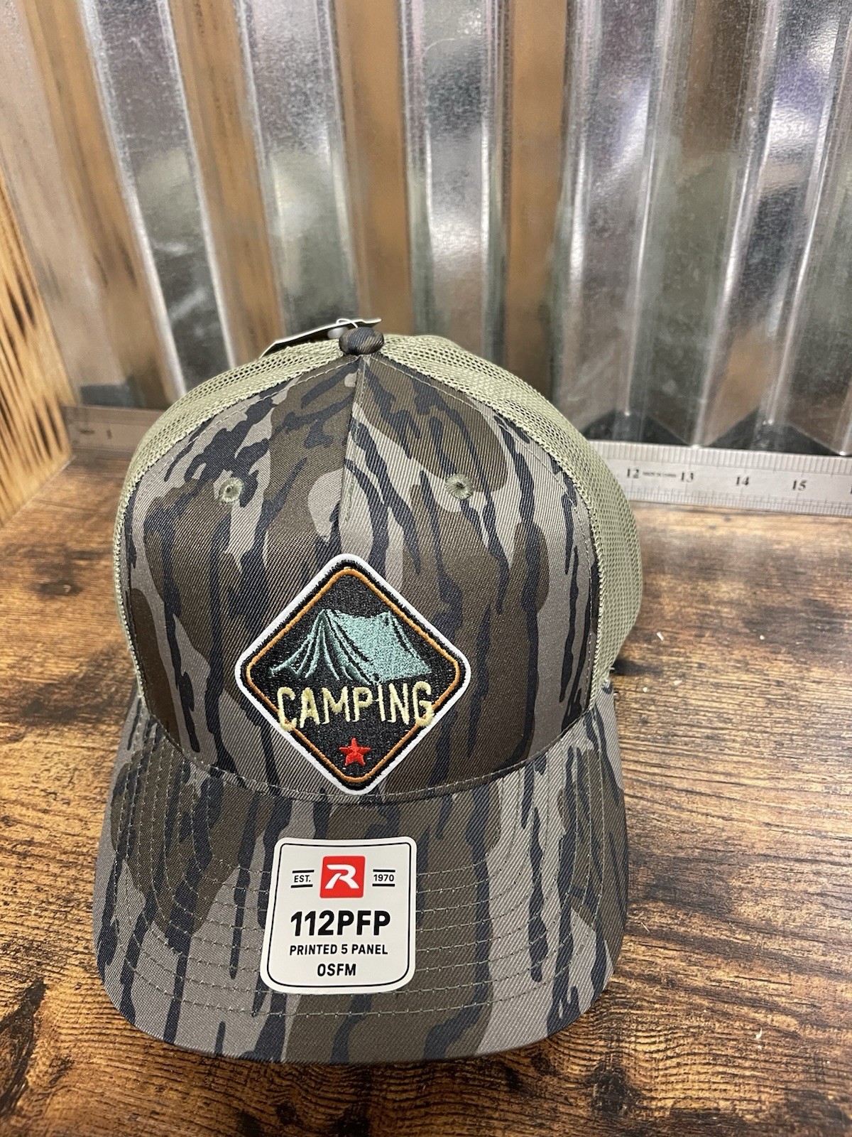 Mossy Oak Bottomland/ Loden Camping Richardson112 Camo Trucker Hat Campground