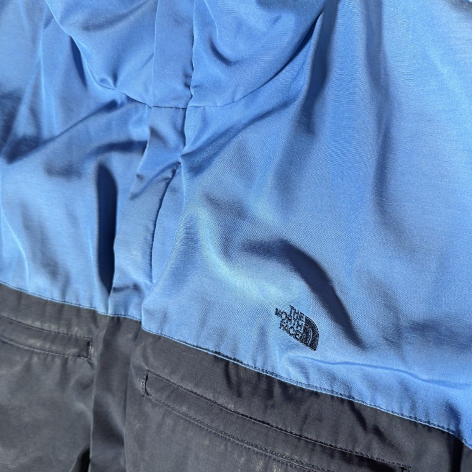 The North Face Men’s Blue/Navy Down Puffer Jacket Full Zip Pockets Size L