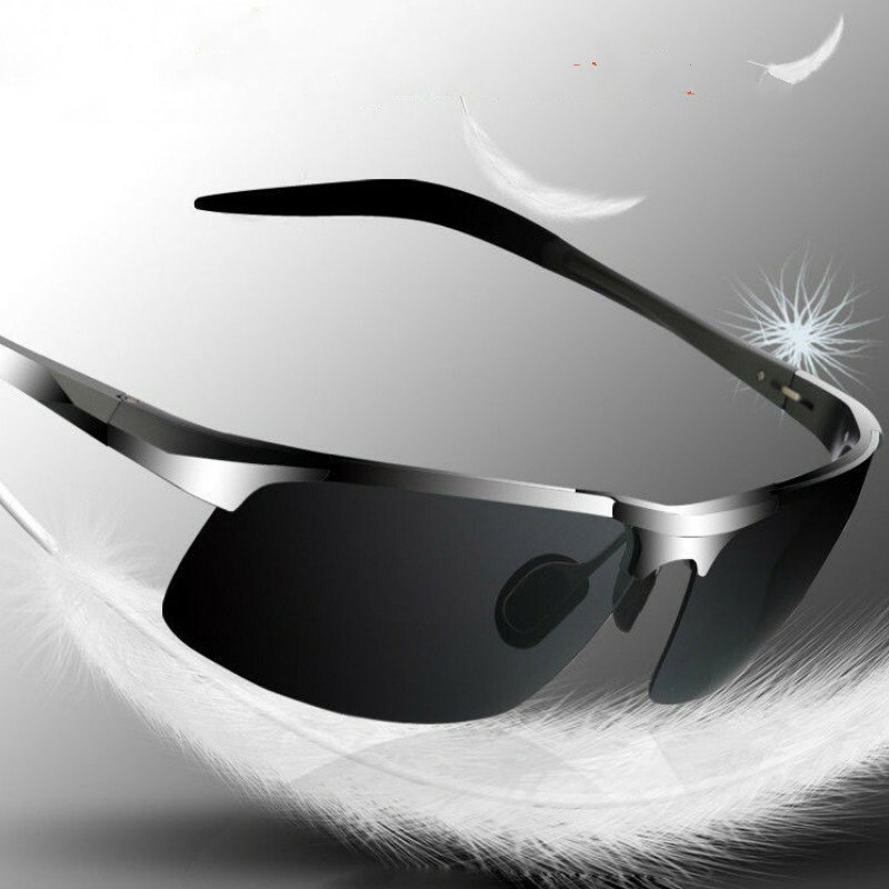 Aluminum HD Polarized Photochromic Sunglasses Men Eyewear Driving Sport Glasses