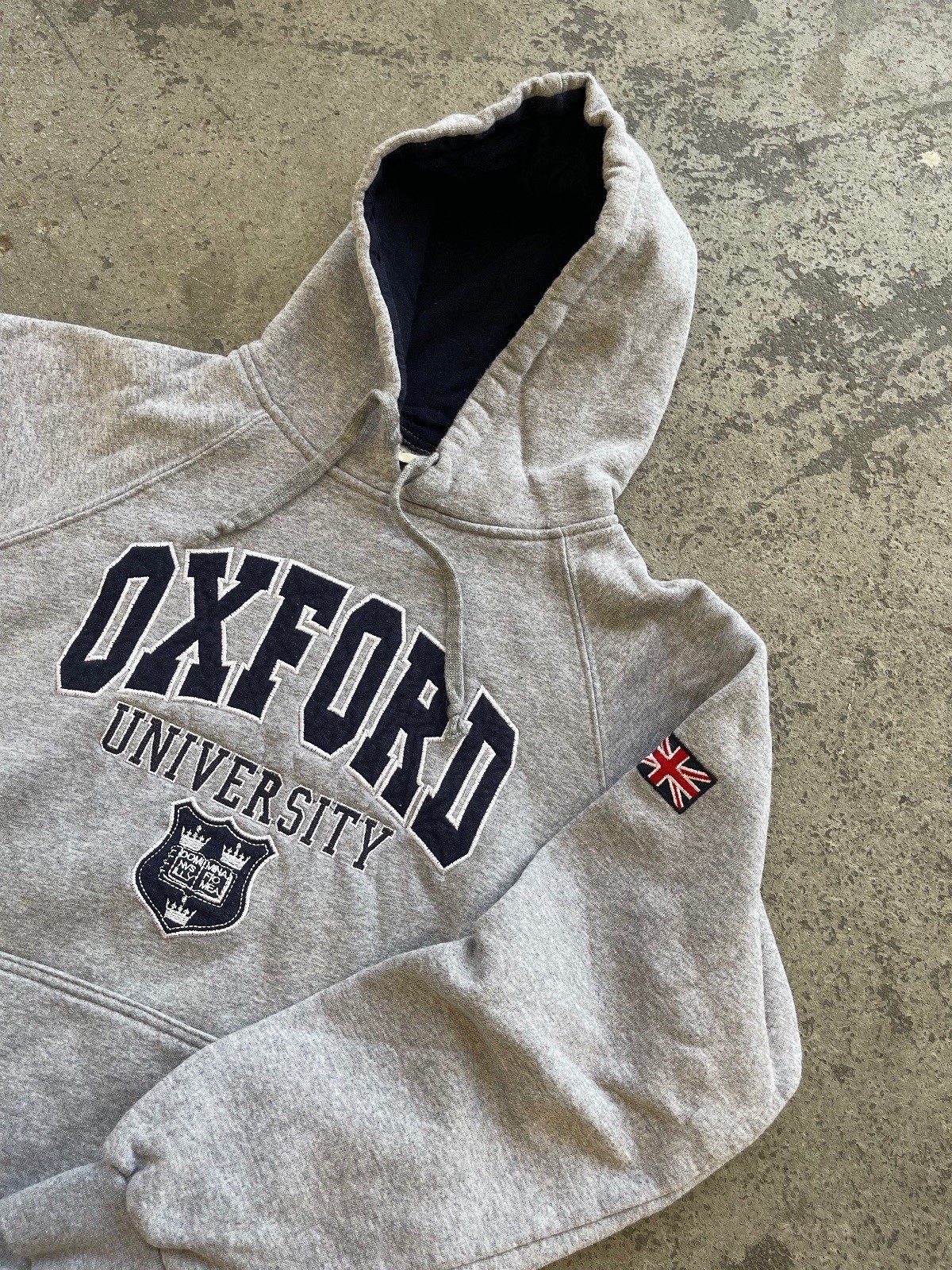 Oxford Heather Gray Hoodie Size Medium