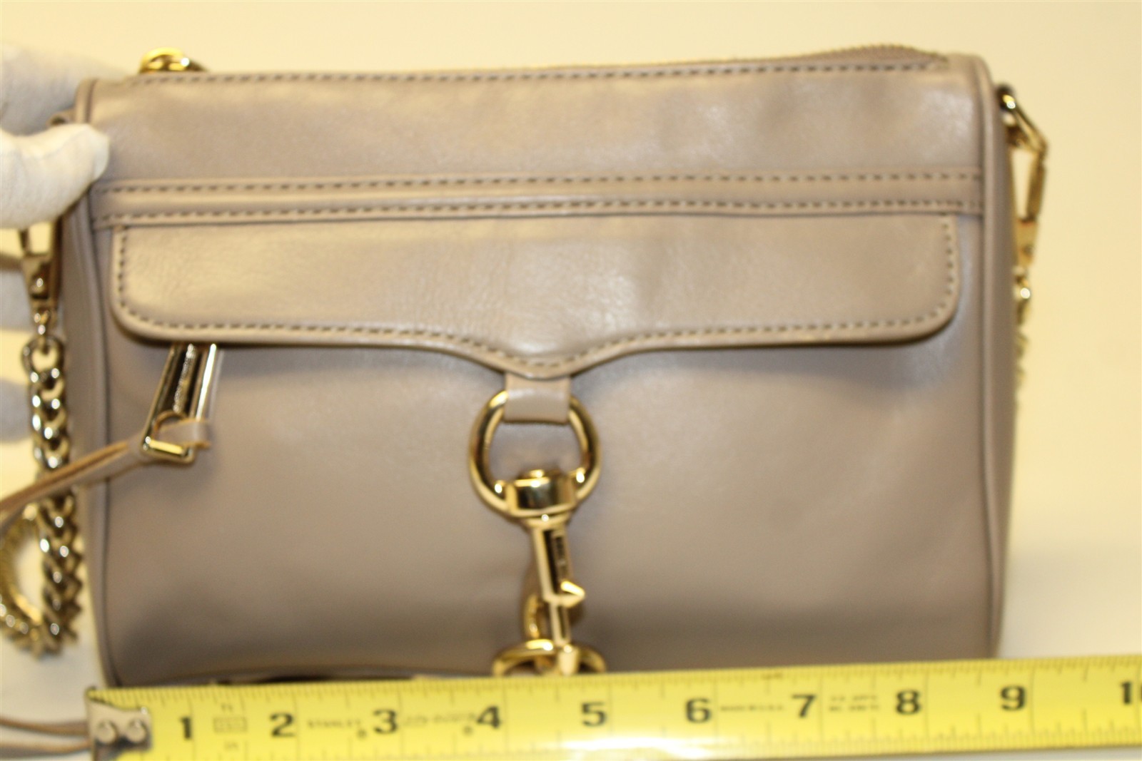 Rebecca Minkoff Mini MAC Convertible Crossbody Bag Leather Shoulder Satchel