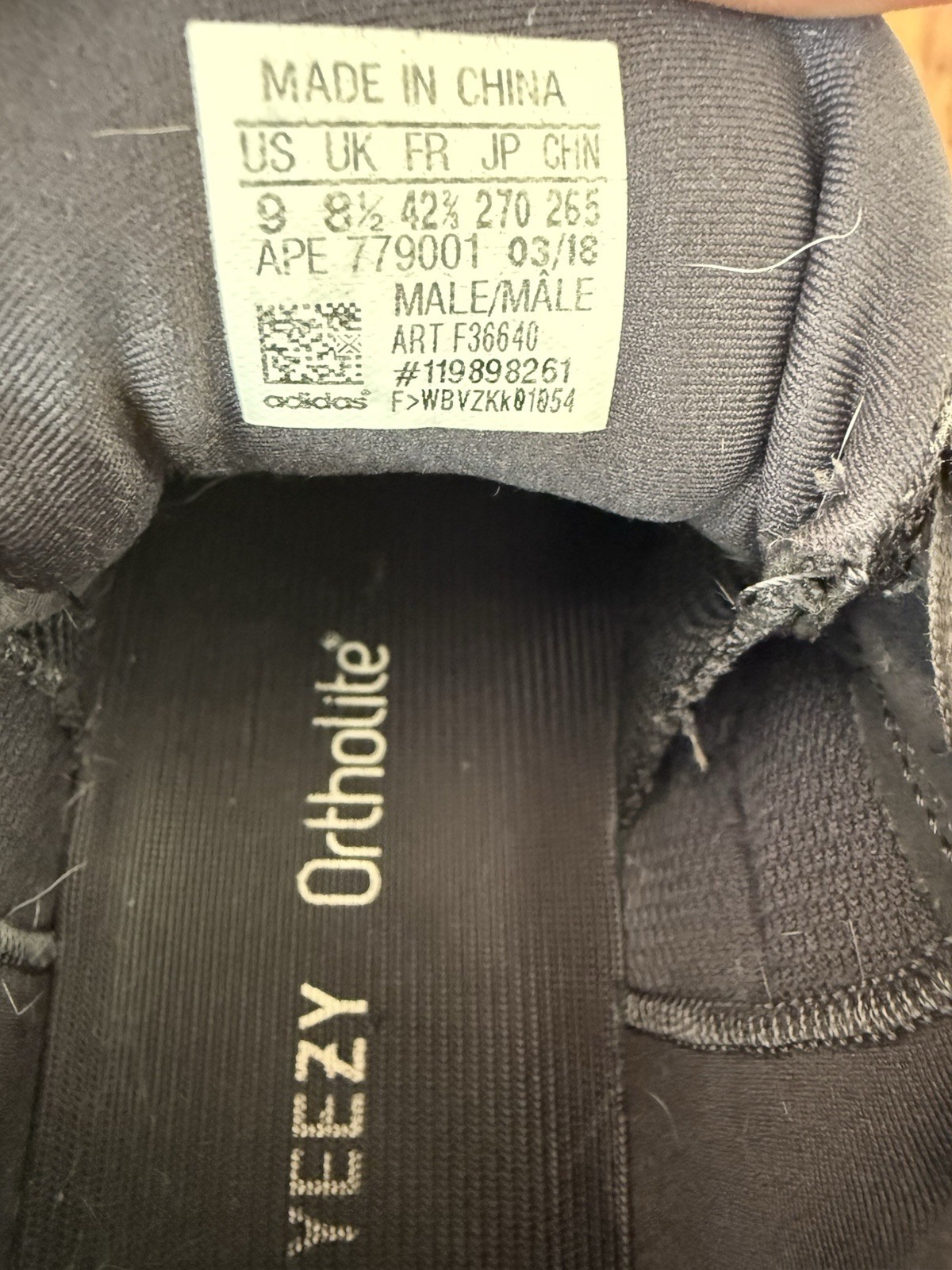 adidas Yeezy 500 Low Utility Black Mens Size 9 US F36640