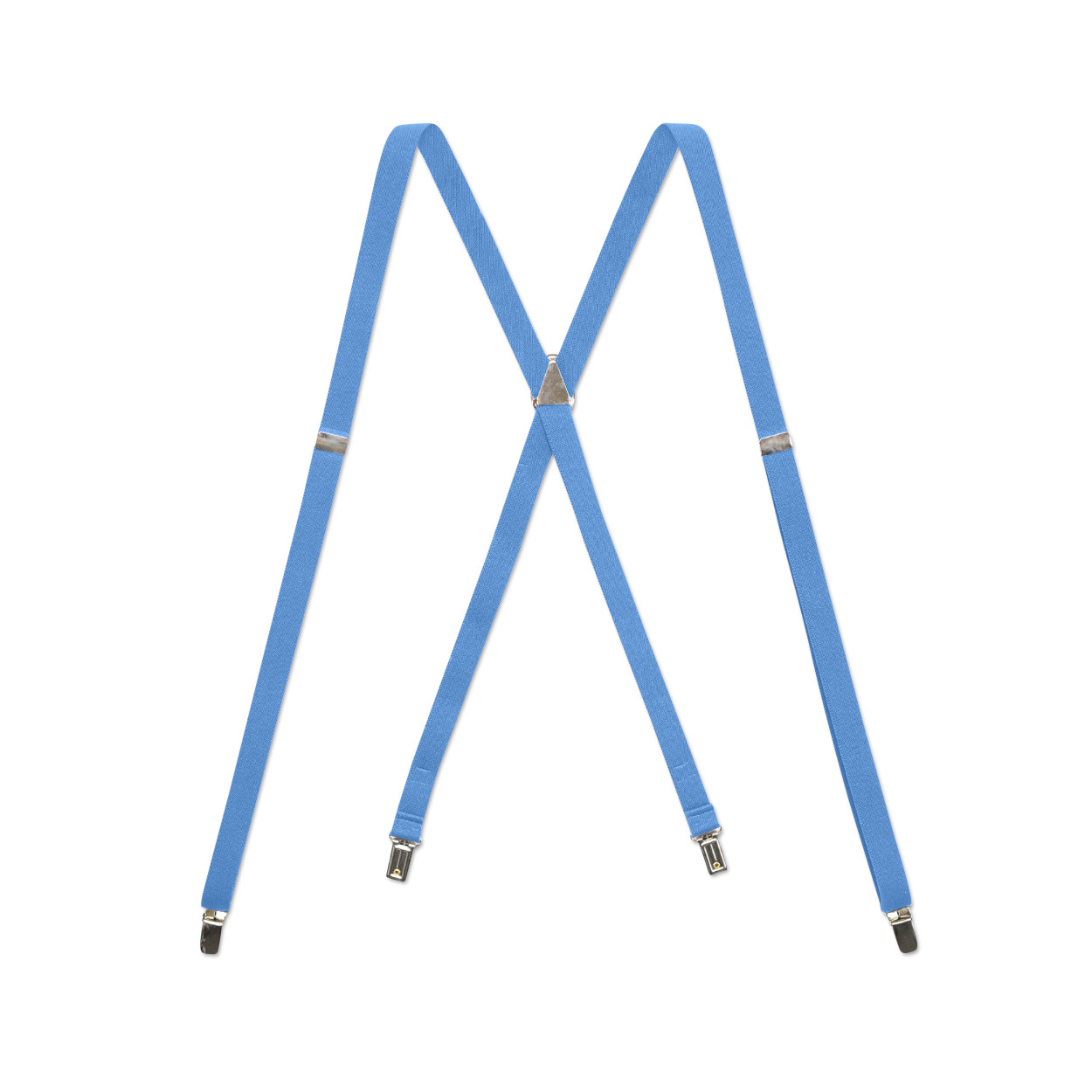 Men’s Thin Suspenders – X/Y Back with Chromed Snap Ons, USA Made