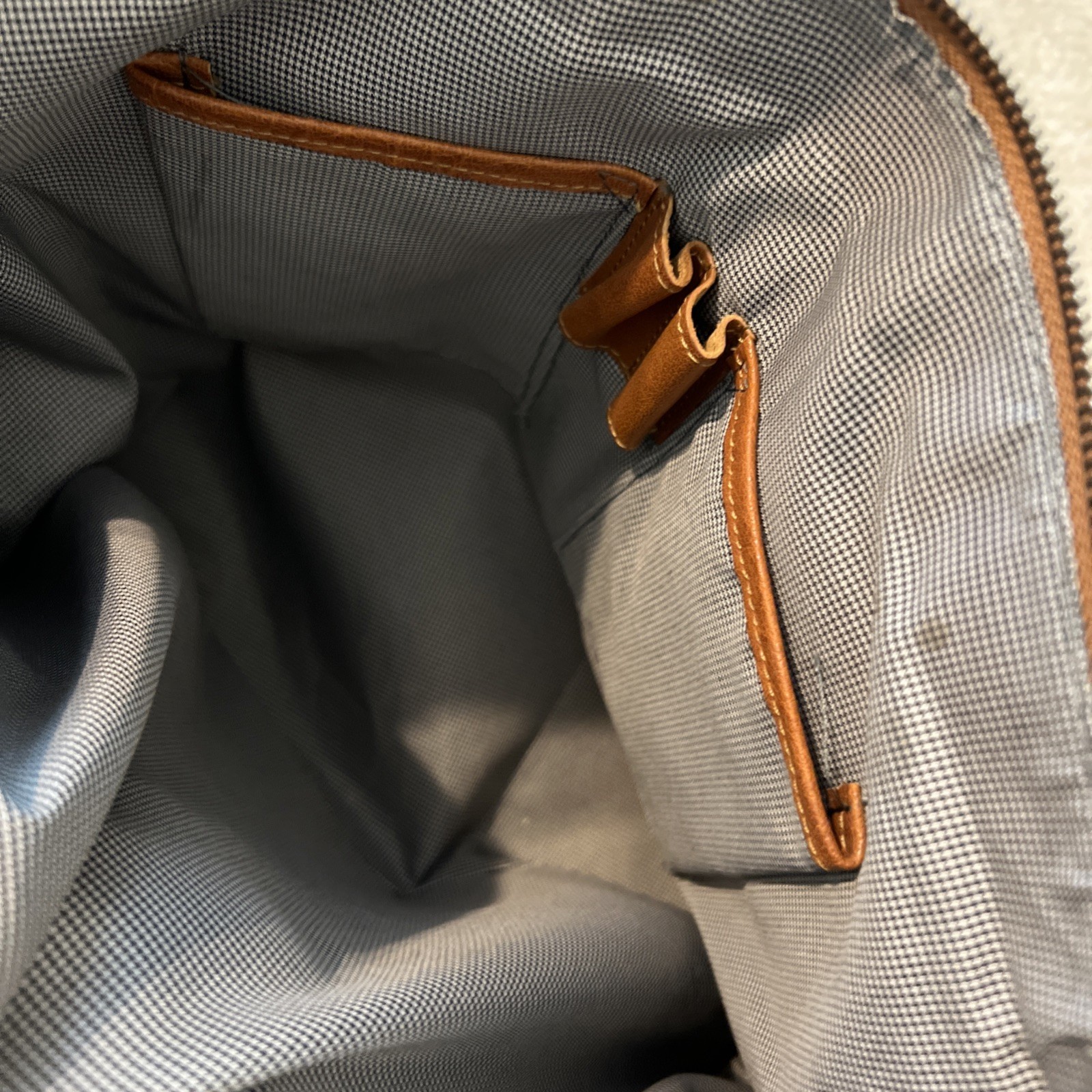 Spikes & Sparrow brown genuine leather laptop shoulder bag various pockets