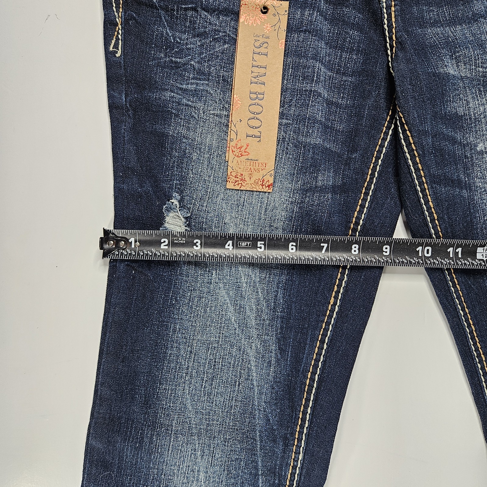 Amethyst Jeans Women’s Size 9 Low-Rise Bootcut Denim Blue