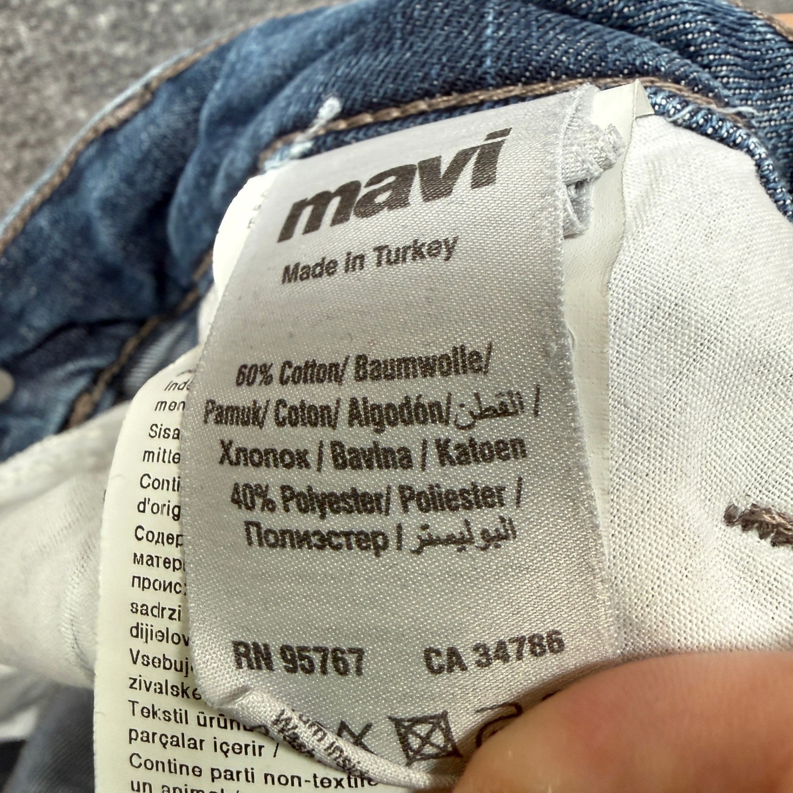 Mavi Myles Straight Leg Jeans Mens 32X32 Blue Stretch Denim Casual Classic Pants