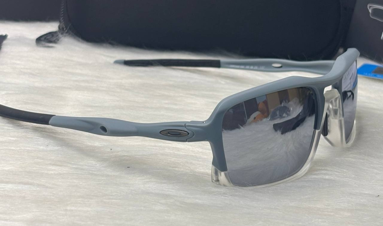 Oakley Triggerman Sunglasses Sport Gray Frame/Gray Mirrored Lenses 9314 Style