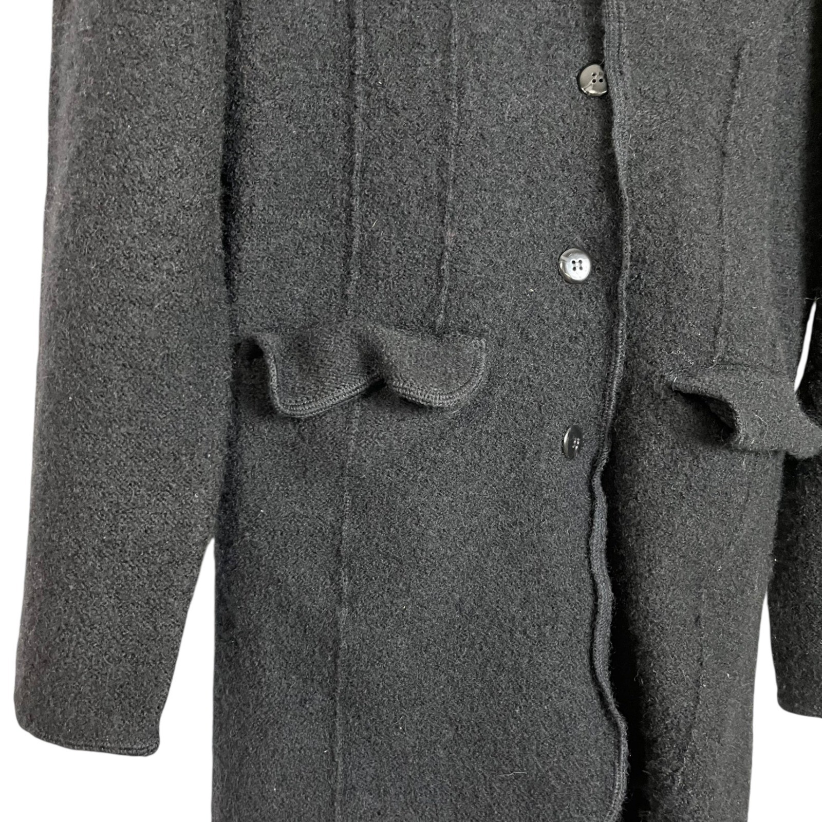 Studioworks Black Wool Blazer Jacket Small Button Front Pockets