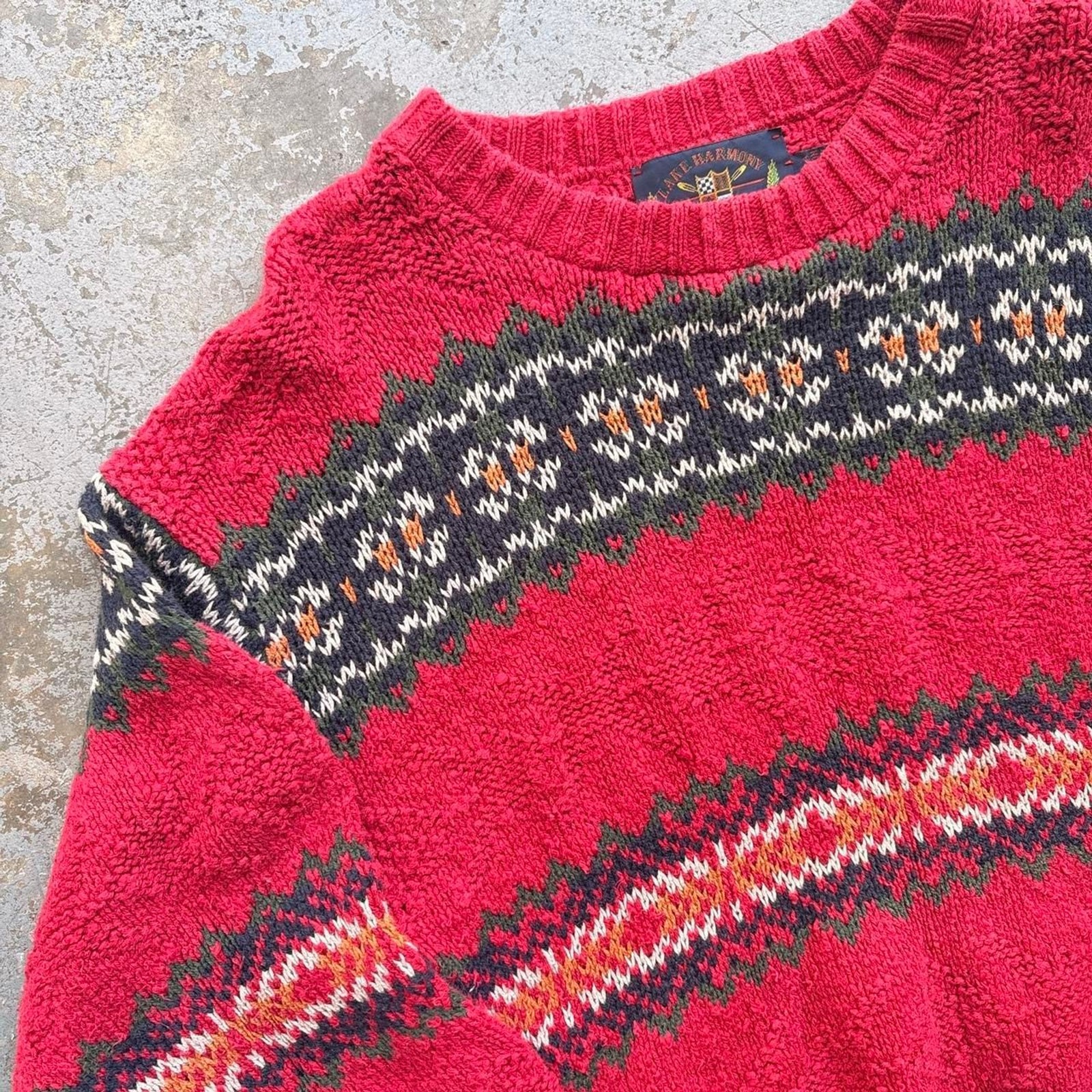 Vintage 90s Lake Harmony Knit Sweater