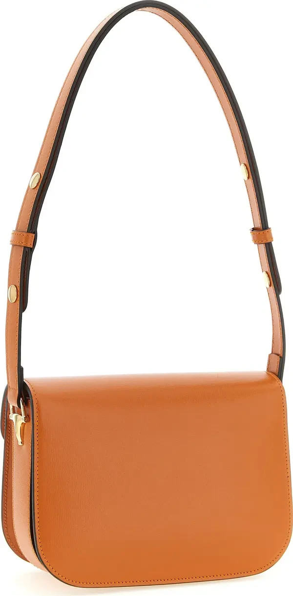 Gucci horsebit 1955 Mini Two-Way Bag in Orange Leather