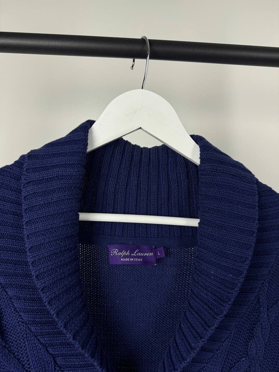 Ralph Lauren Purple Label Heavy Knit Cardigan size L