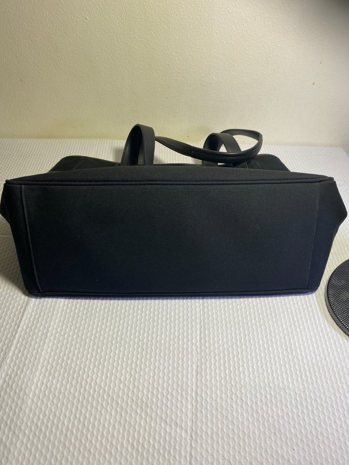 COACH Large Black Canvas Tote Bag Diaper Weekender Travel Carry On Handbag