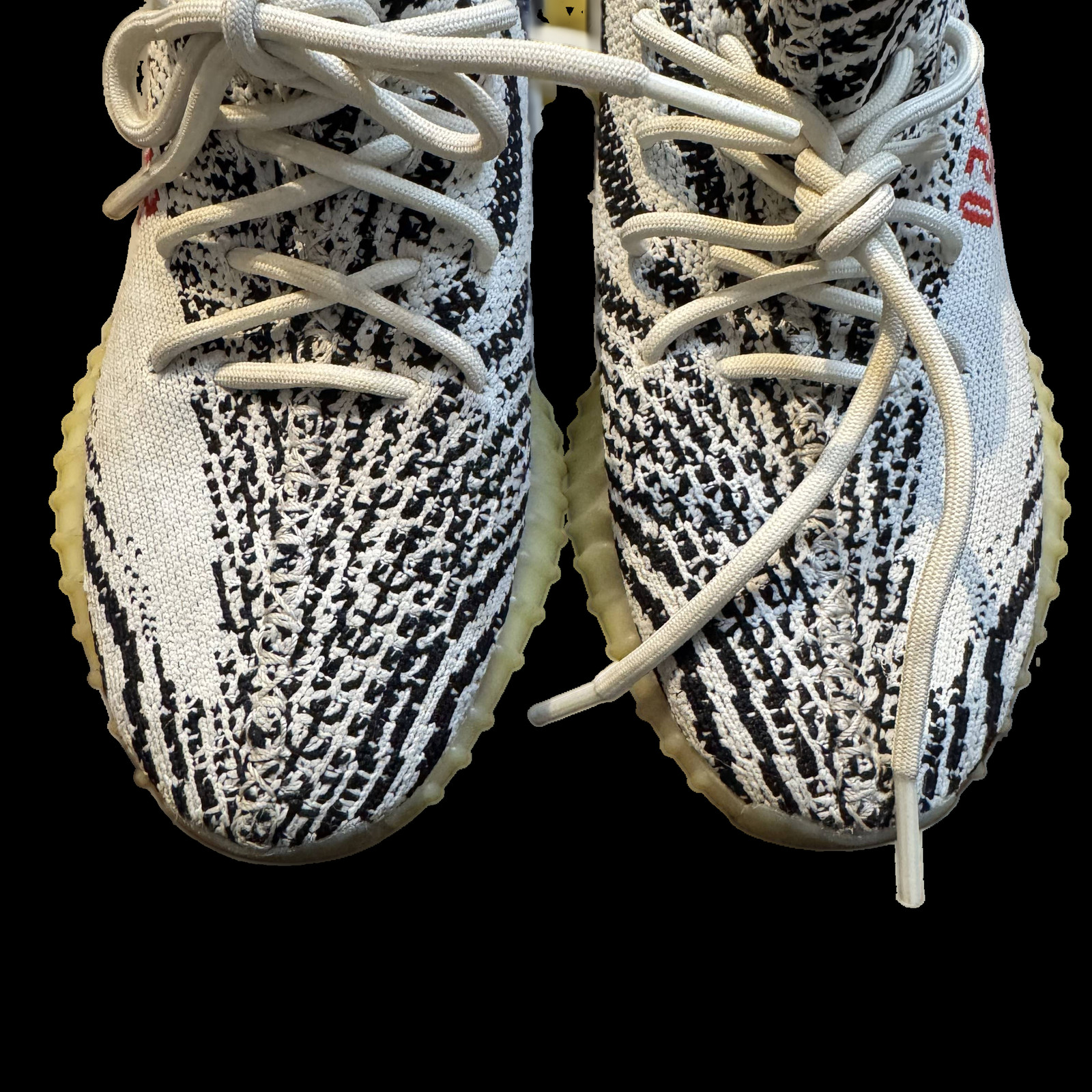 Adidas Yeezy Boost 350 V2 Zebra Shoes Mens Size 6.5 White Sneakers CP9654
