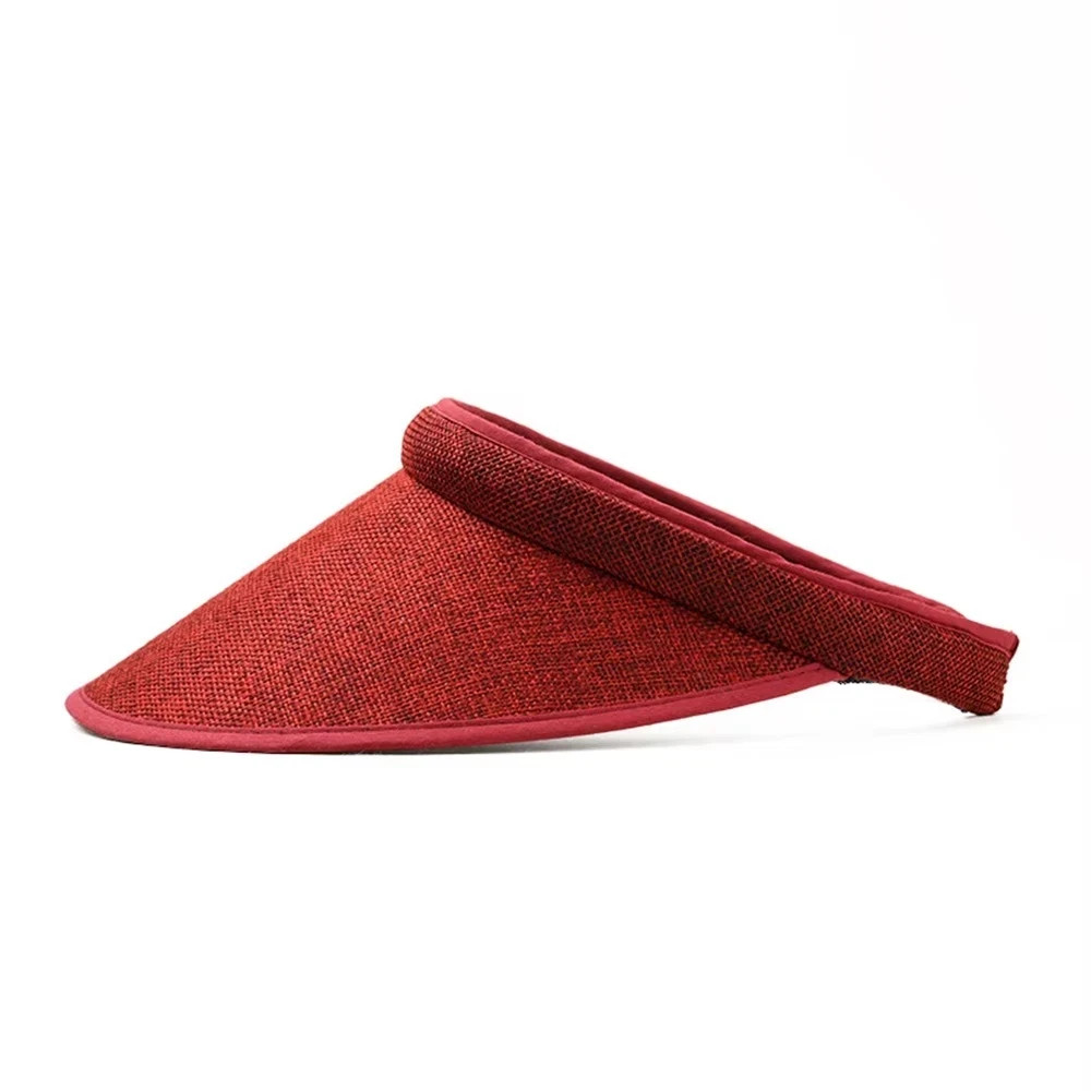 WOMENS CLIP ON SUN VISOR LADIES HAT COTTON CLIP ON SUN VISOR TENNIS GOLF BEACH