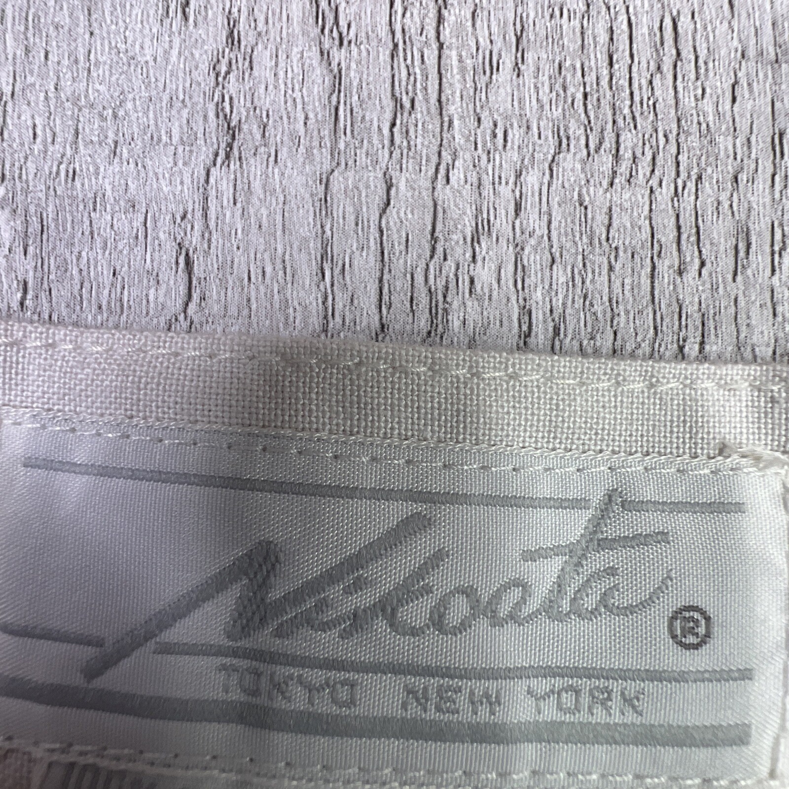 Vintage Nikoata Tokyo New York Mens Pleated Pants 100% Cotton Cuffed White Sz 34