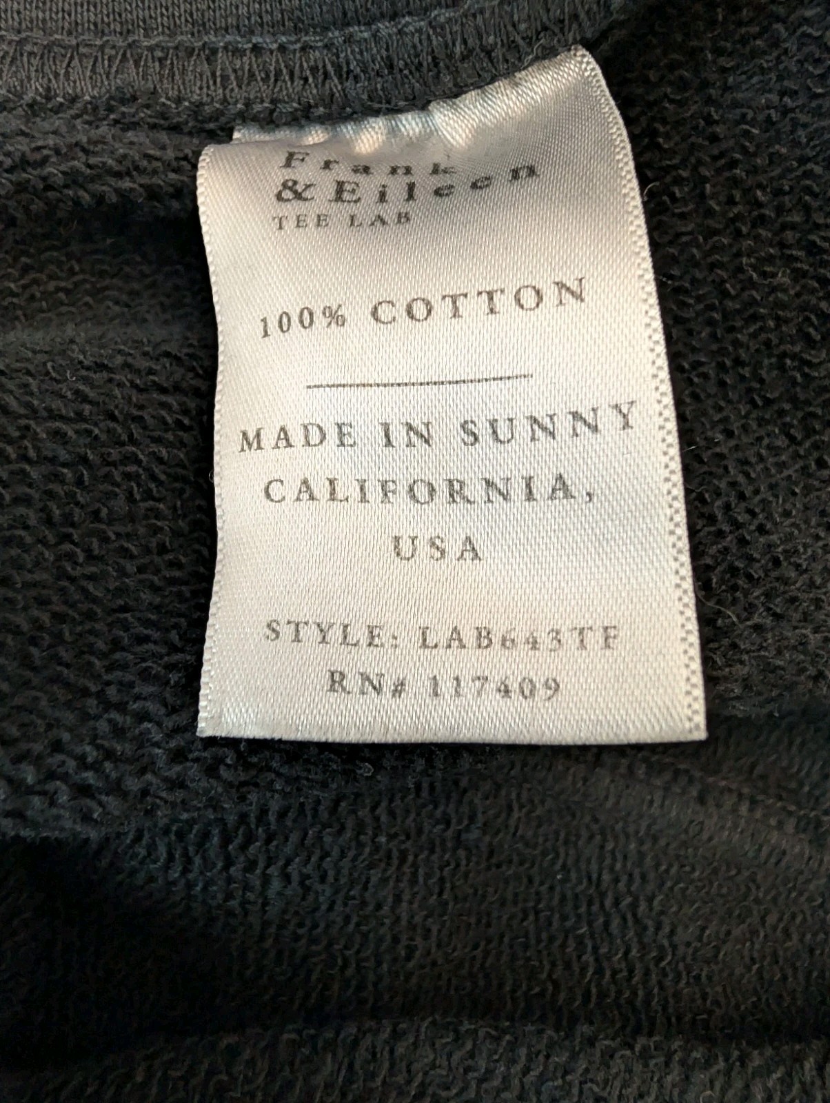Frank & Eileen Bella Italian Sweatpant British Royal Navy Small Triple Fleece