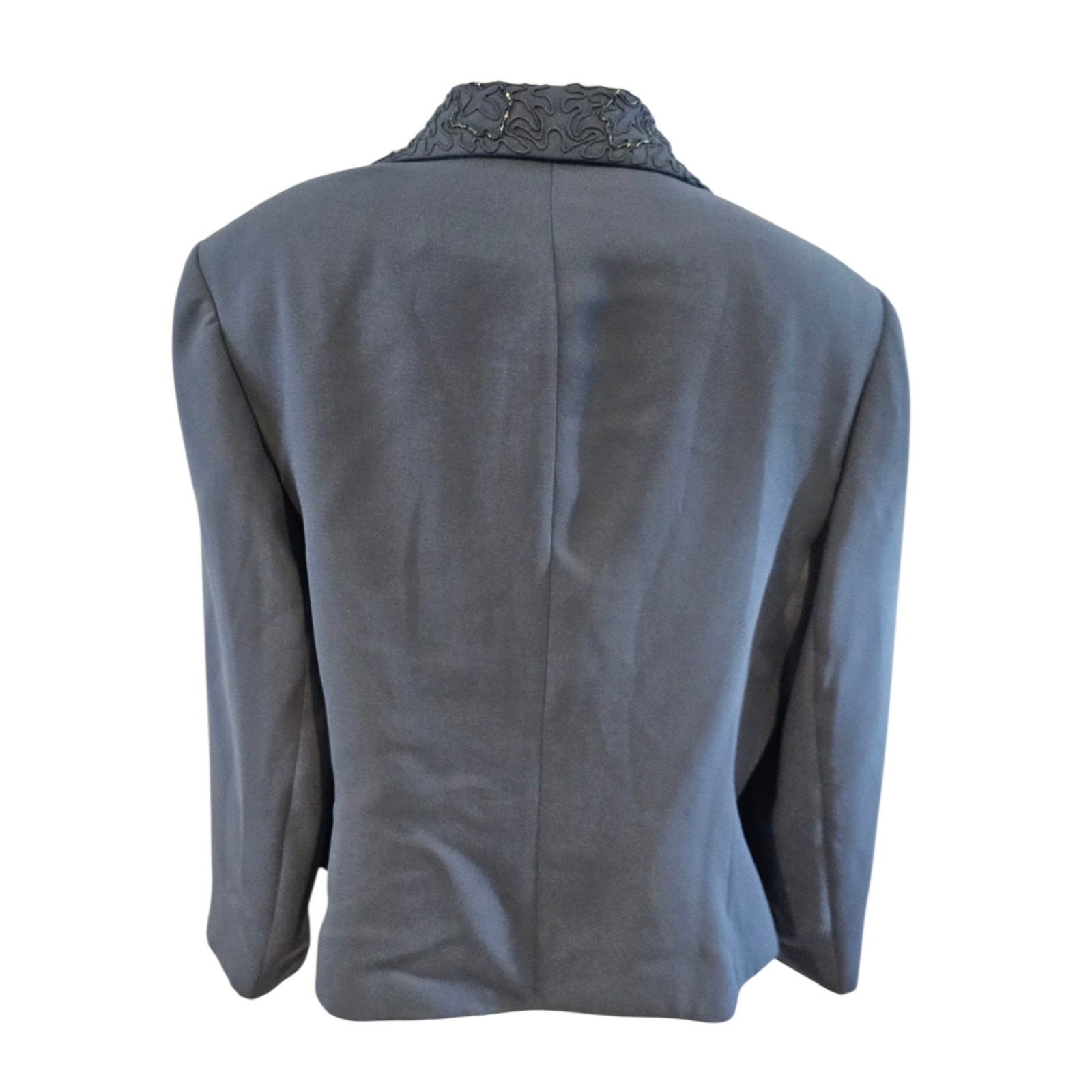 NWT Emily Size 18W Blue Embellished Blazer