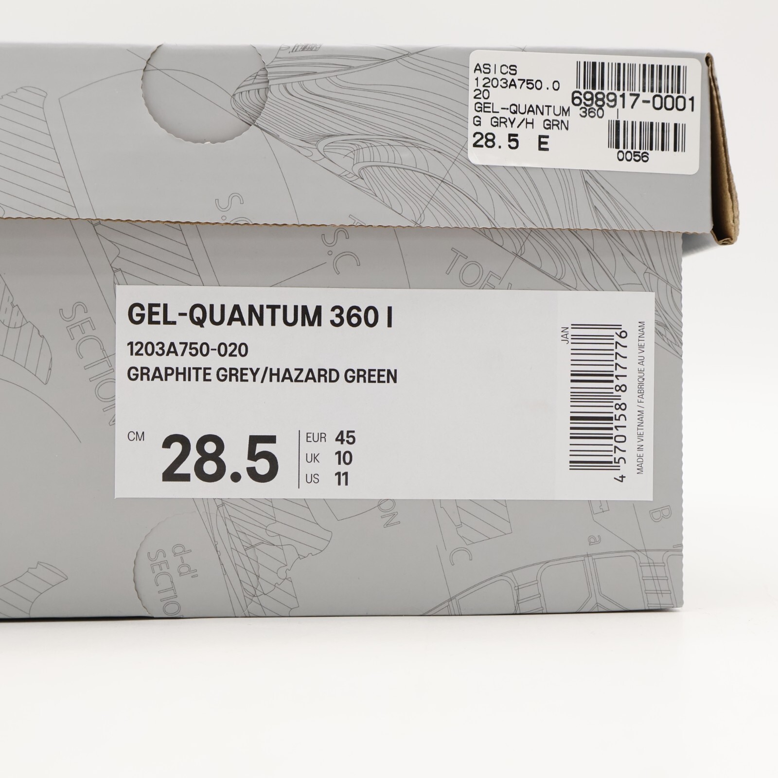 1203A750-020 Asics Gel-Quantum 360 1 Graphite Green (Men’s)