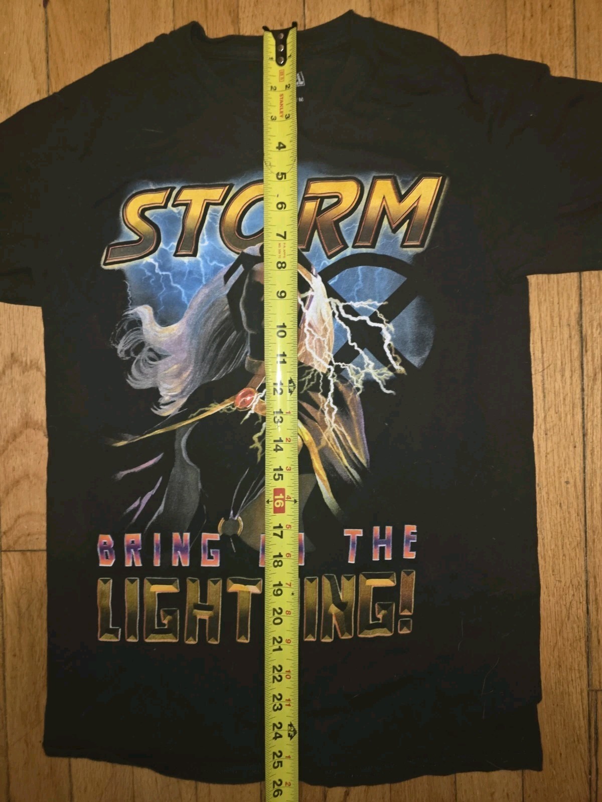 Pre-Owned Marvel Comics X-Men STORM “Bring On The Lightning” Black t-shirt sz M