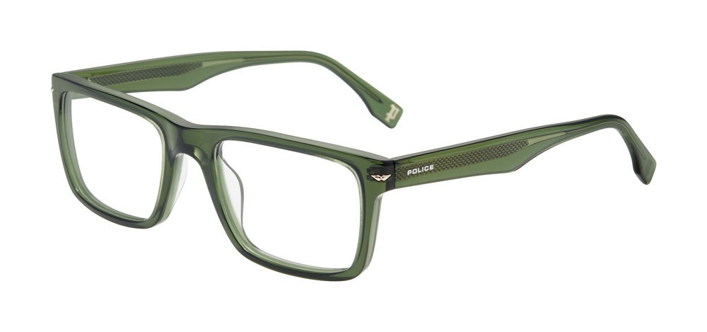 Police VPLQ 64 Transparent Green-0m26 Size 55 Sunglasses