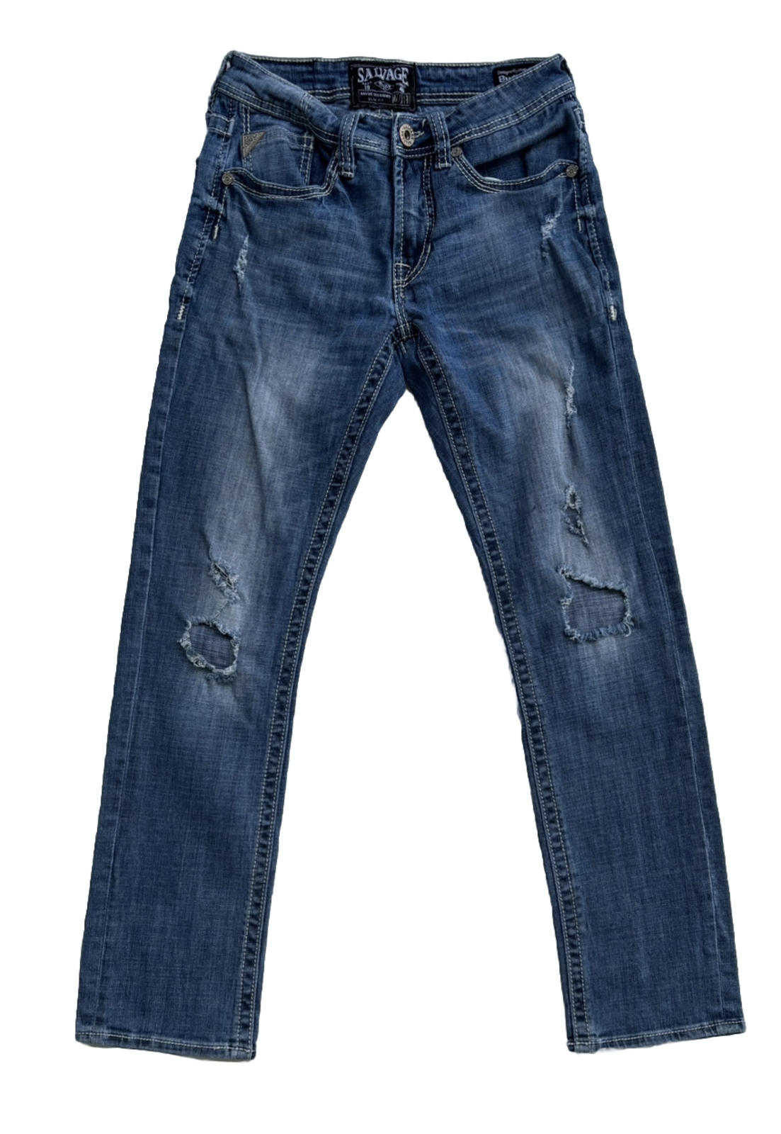 Salvage For Buckle Havoc Distressed Slim Fit Straight Jeans Men’s Sz 29R BKE