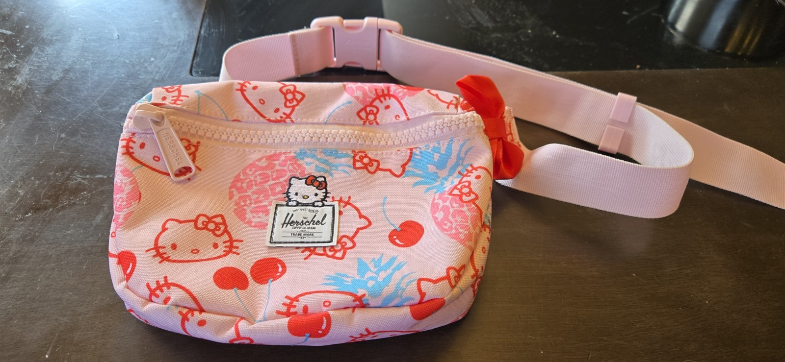 Herschel x Sanrio Hello Kitty Fanny Pack Adjustable Bag Pink Cherry Limited