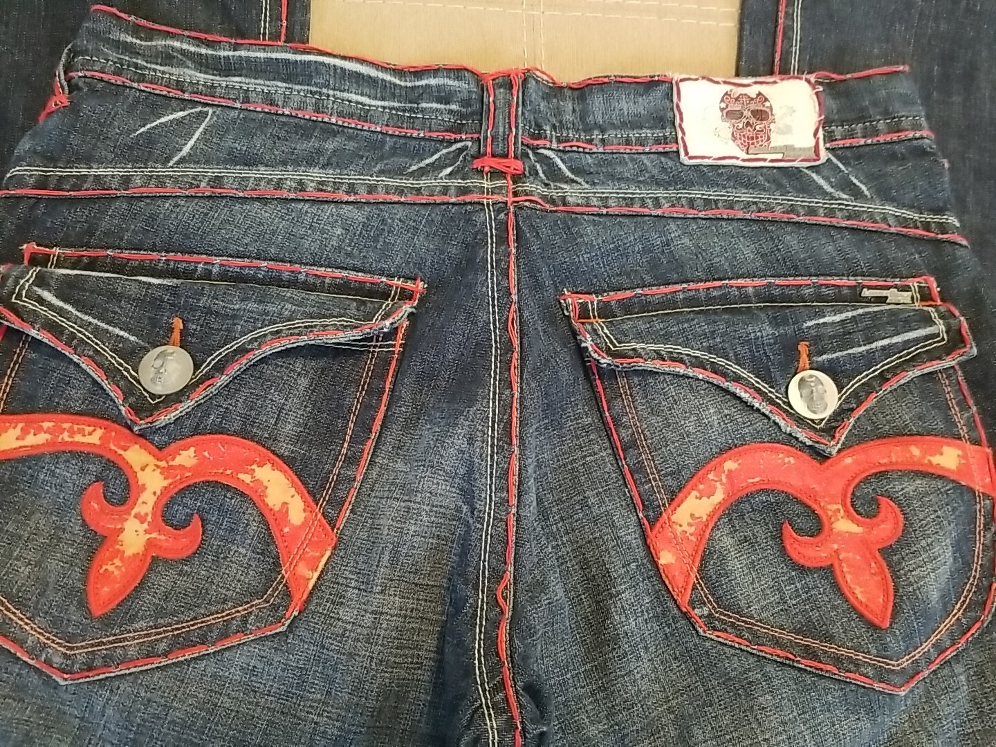 Laguna Beach Jeans Men’s 36 x 34 Denim Red Stitch Made In USA