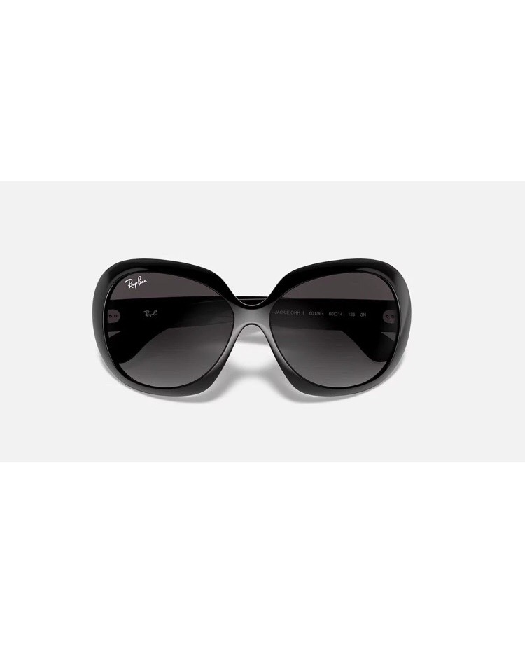 New Ray-Ban Jackie Ohh II Black / Grey Gradient 60 mm Sunglasses RB4098