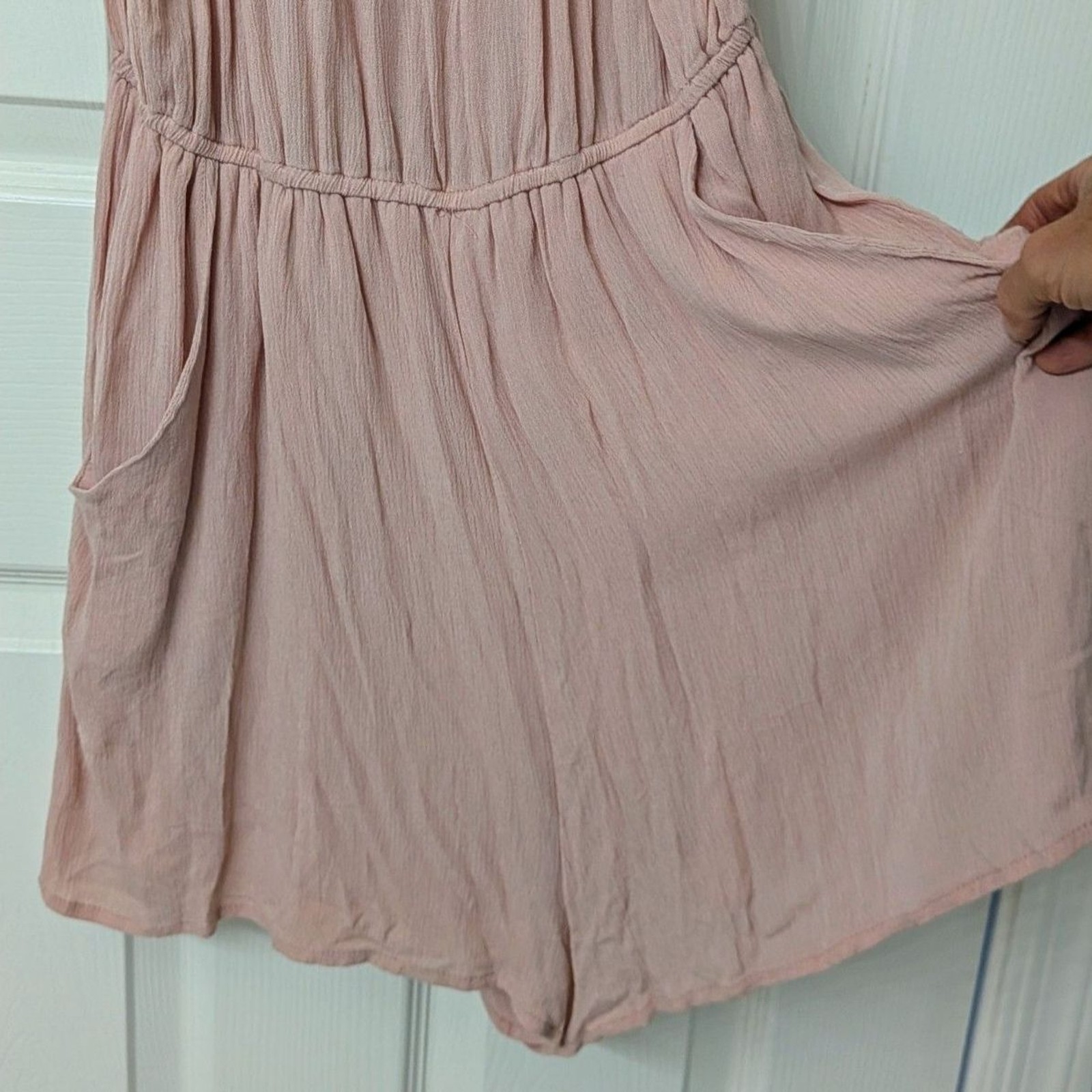NWT! Bongo Pink Romper Off the Shoulder Ruffle Neckline | SZ Med