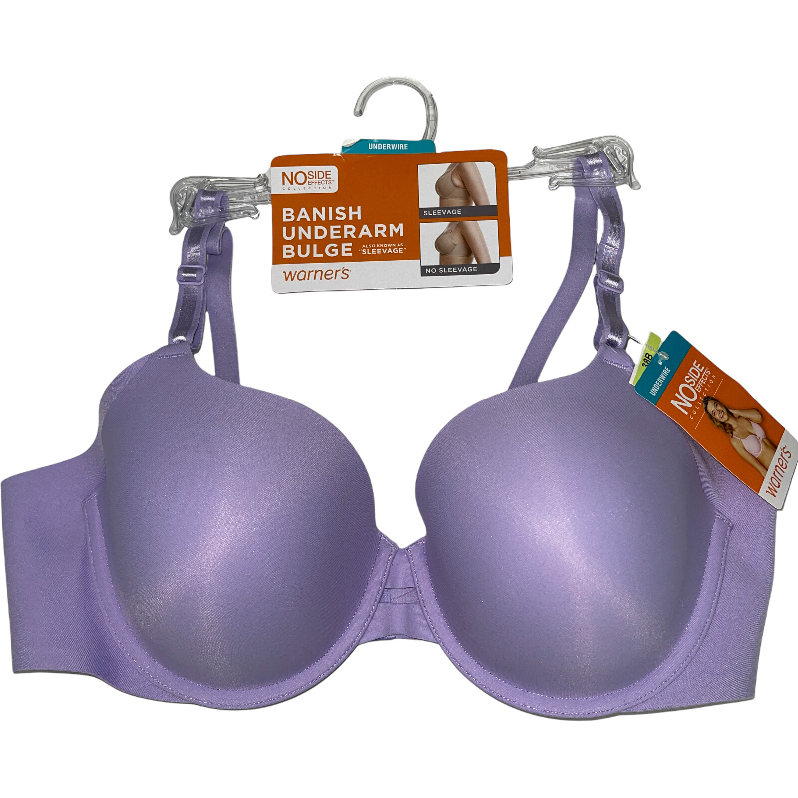 Warner’s Bra Underwire Full Coverage Side Smoothing Support No Side Effects 1356