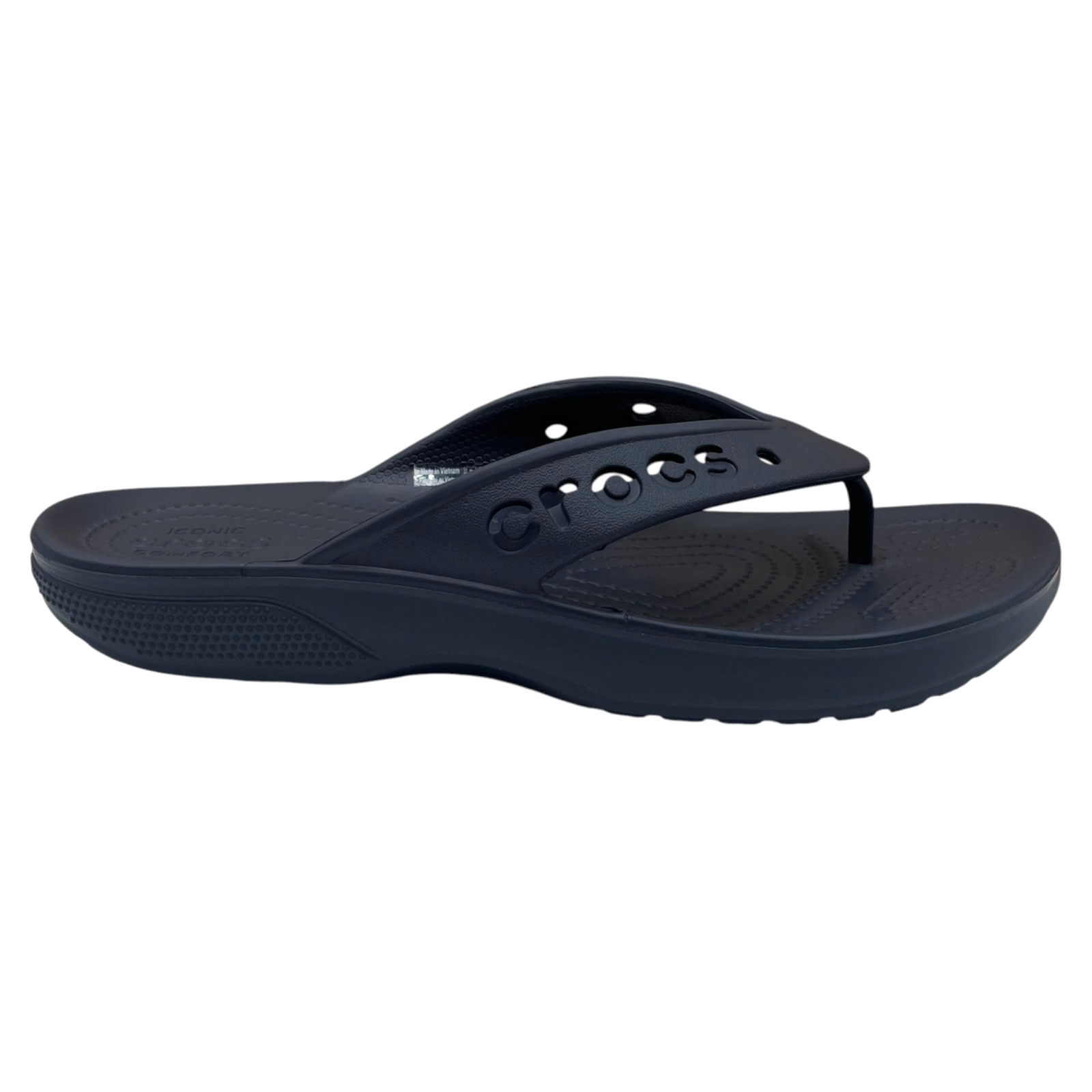 Crocs Baya II Women’s Flip Flop Sandals Size 8 Navy Blue Lightweight Flexible