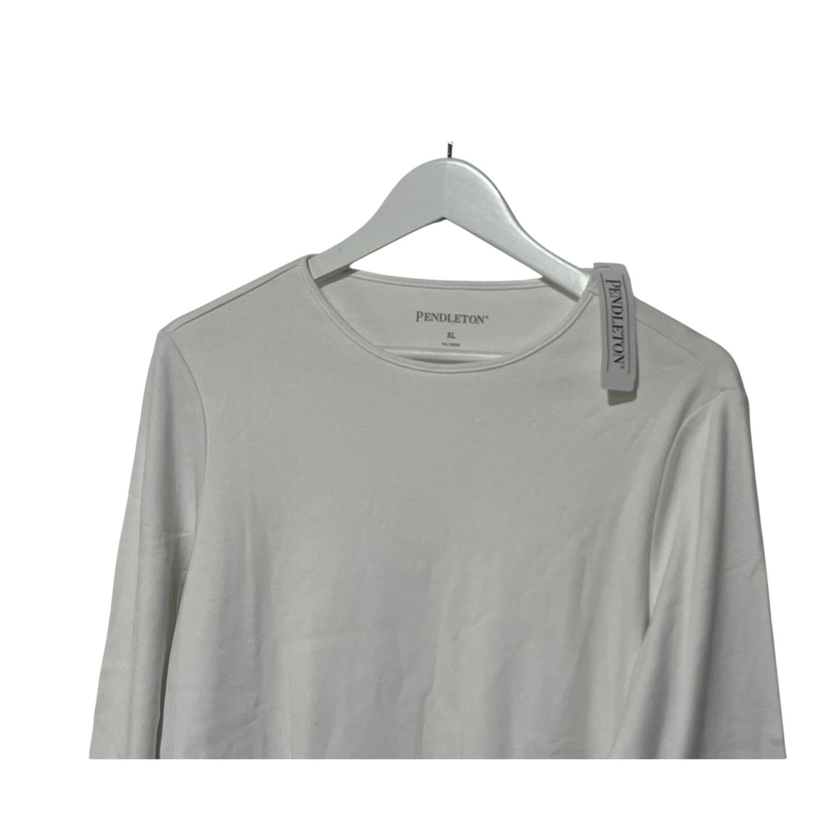 PENDLETON TOP WOMENS XLARGE CASUAL CREW NECK LONG SLEEVE 100% COTTON T-SHIRT NEW