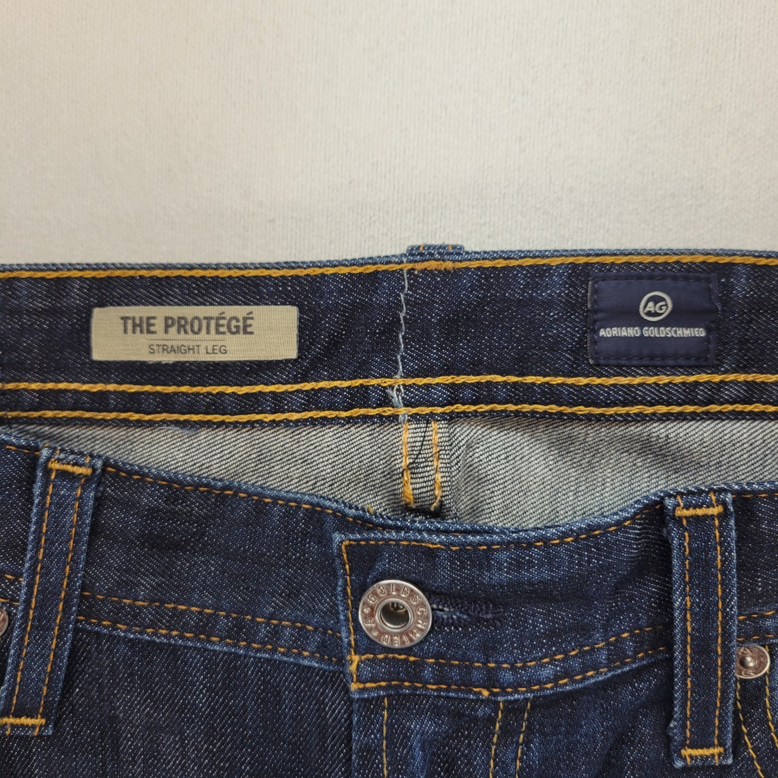 AG Adriano Goldschmied The Protege Jeans Mens 33×32 Dark Wash Straight Leg