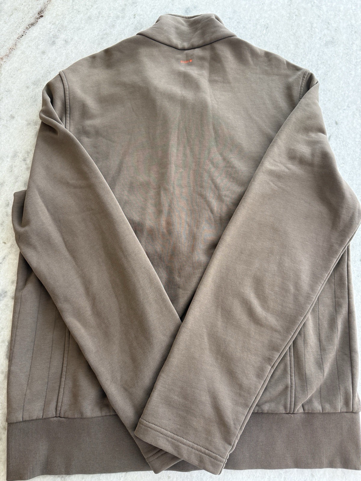 Hugo Boss “Orange” label brown zip-up jacket Sz Xl