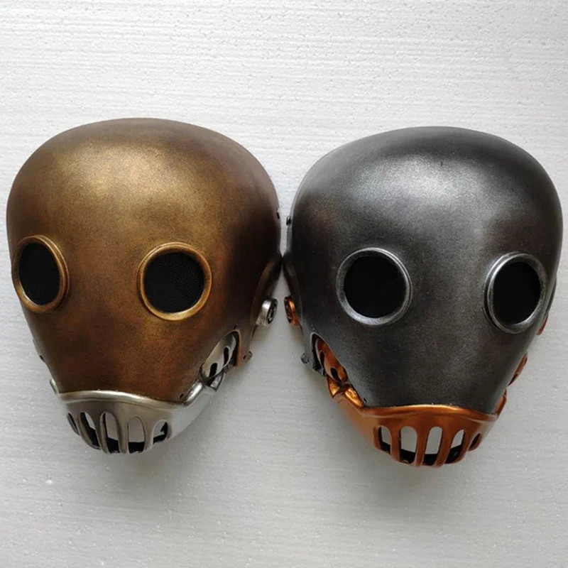 Vintage Steampunk Clockwork Man Hellboy Kroenen Resin Mask Cosplay Helmet Hallow
