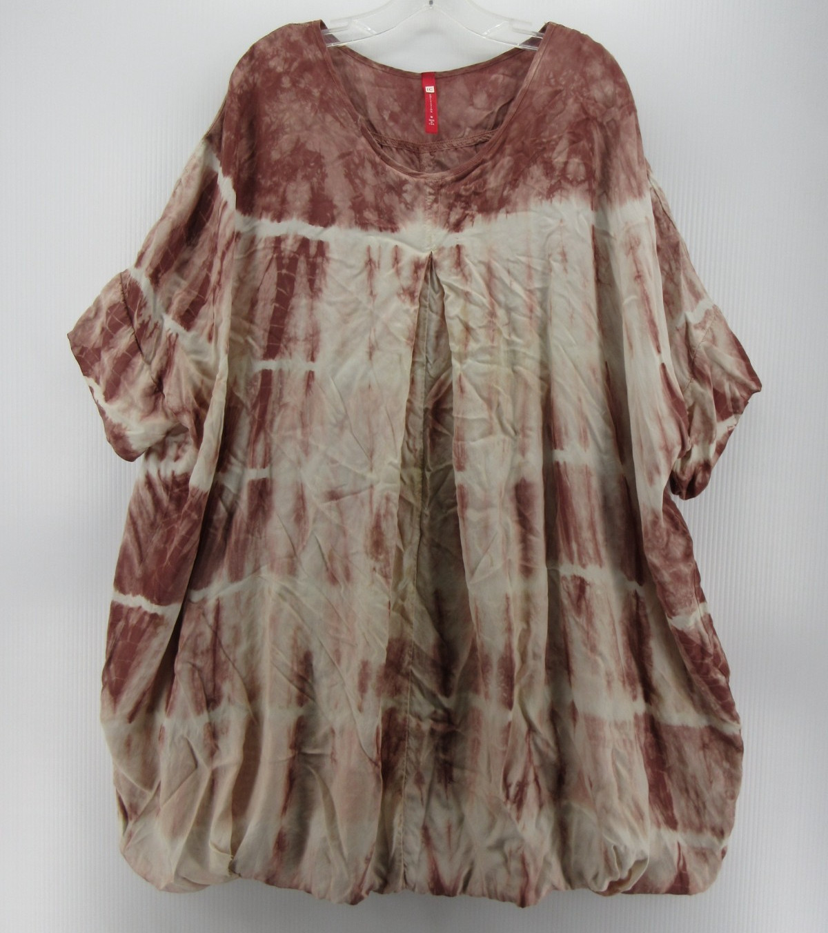IC Connie K Dress Women Medium Pink Kaftan Mini Lagenlook Oversized Slip Insert