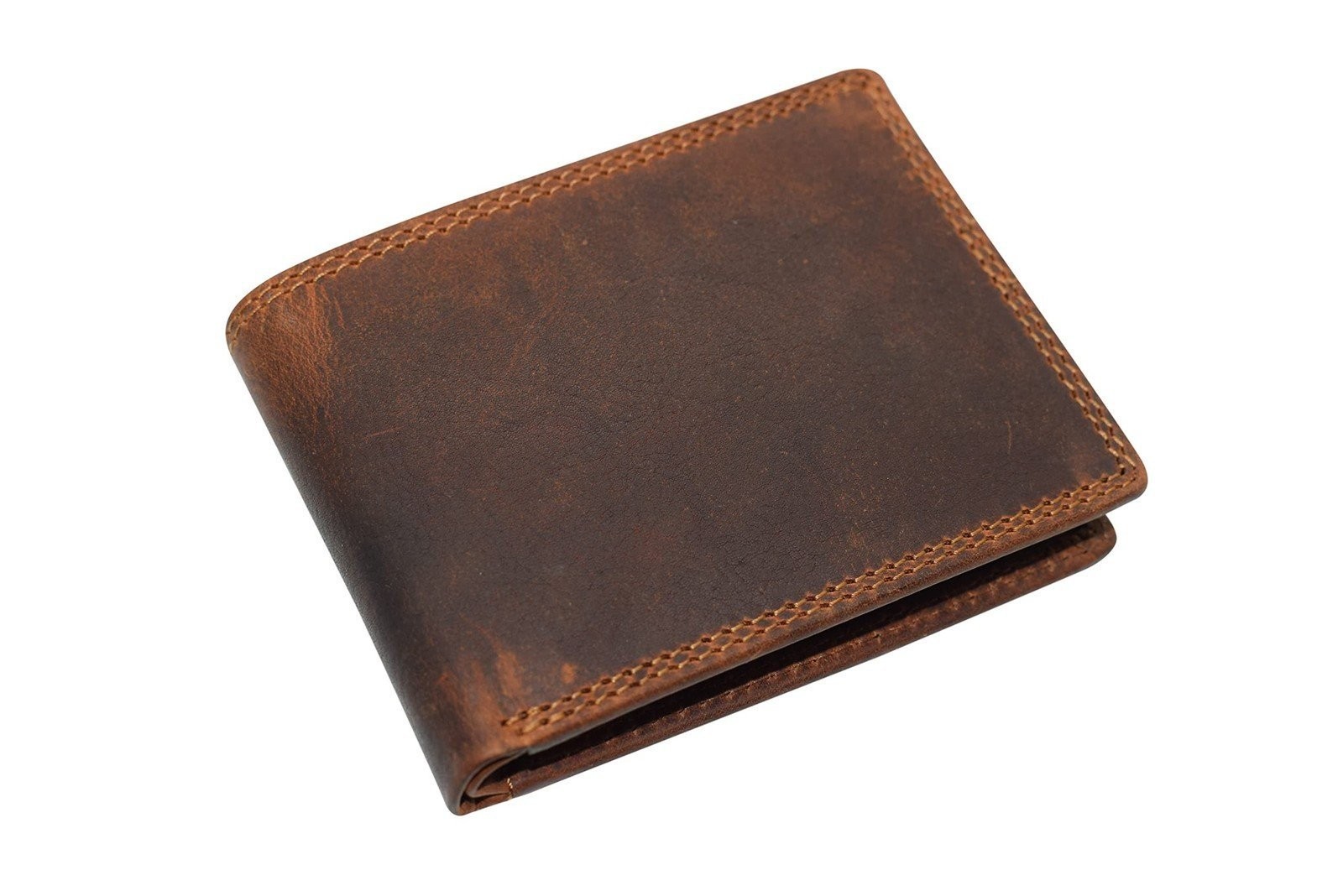 CAZORO Wallet for Mens Vintage Leather RFID Blocking Classic Bifold Wallet…