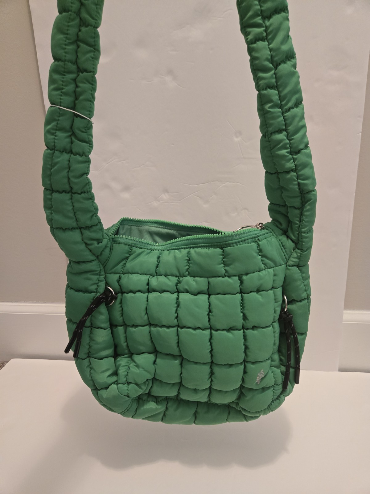 FP Movement Quilted Baby Carryall Sling Bag Lime Green Puffy Free People
