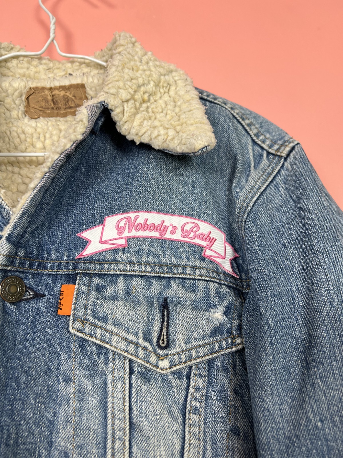 Levis custom sherpa winter jacket streetwear women’s denim winter 40