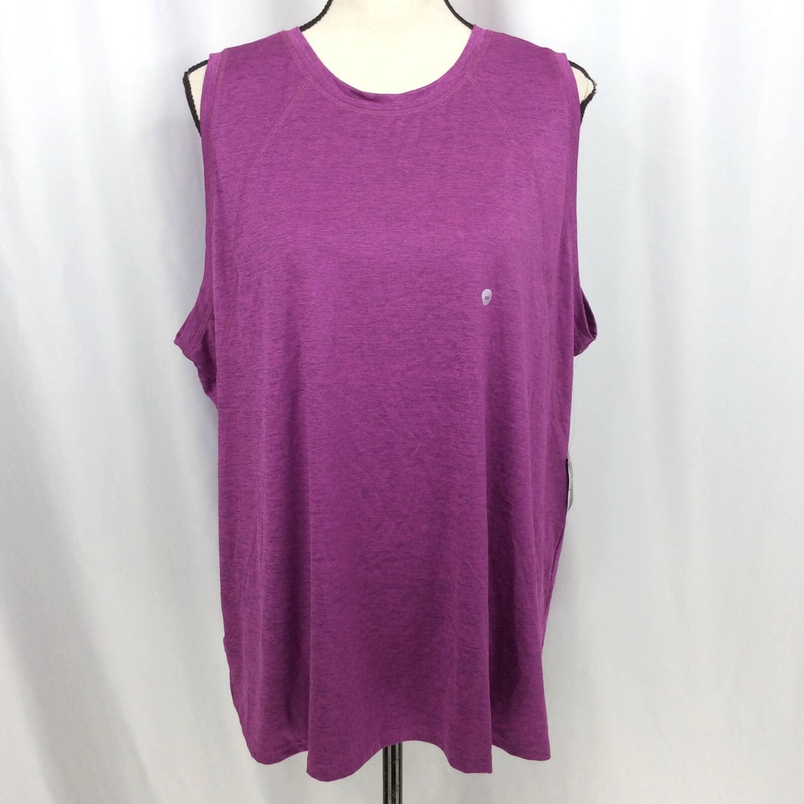 NWT Eddie Bauer Women’s Resolution High Neck Tank Top Plus Size 2X Purple