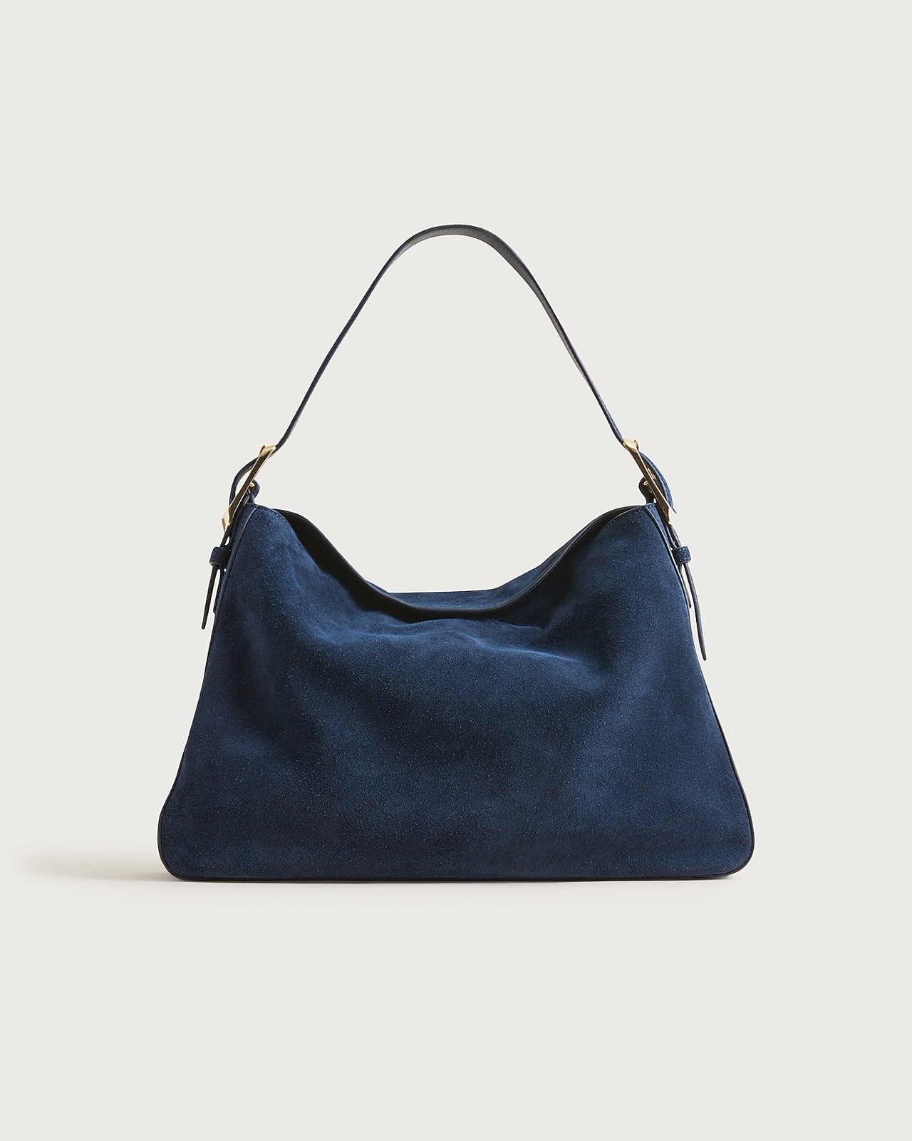 J.Crew Large Berkeley Shoulder Bag Purse in Luxury Suede Darkest Indigo Navy NWT