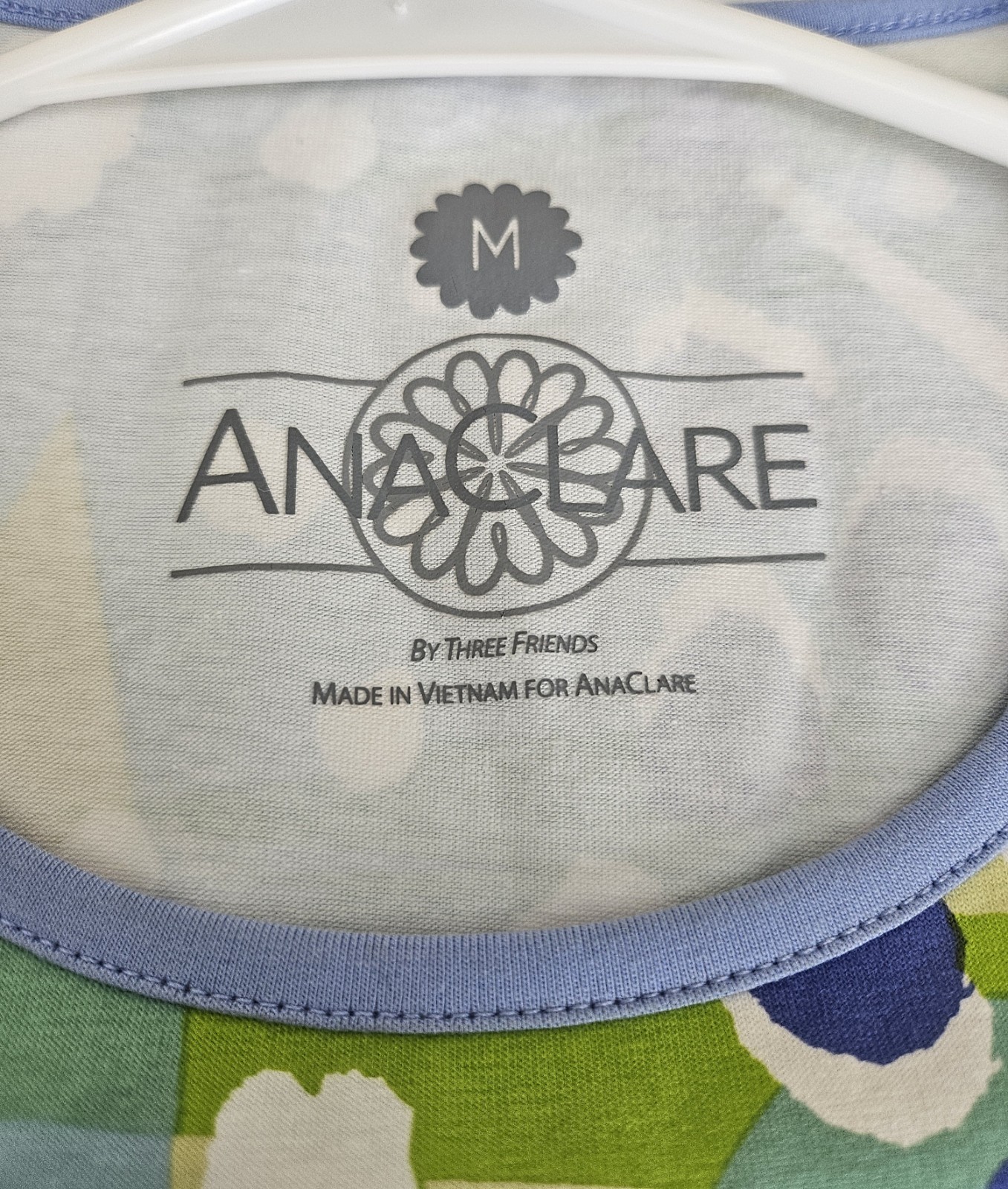 Ana Clare Medium Sundress Blue Green Tropical Beachy