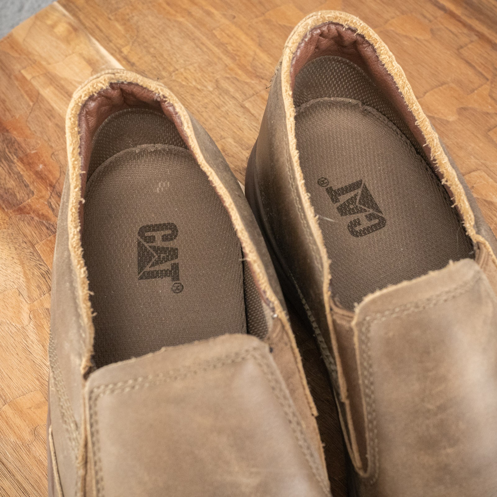 Caterpillar Men Fused Slip On Shoe Brown Casual Size 9