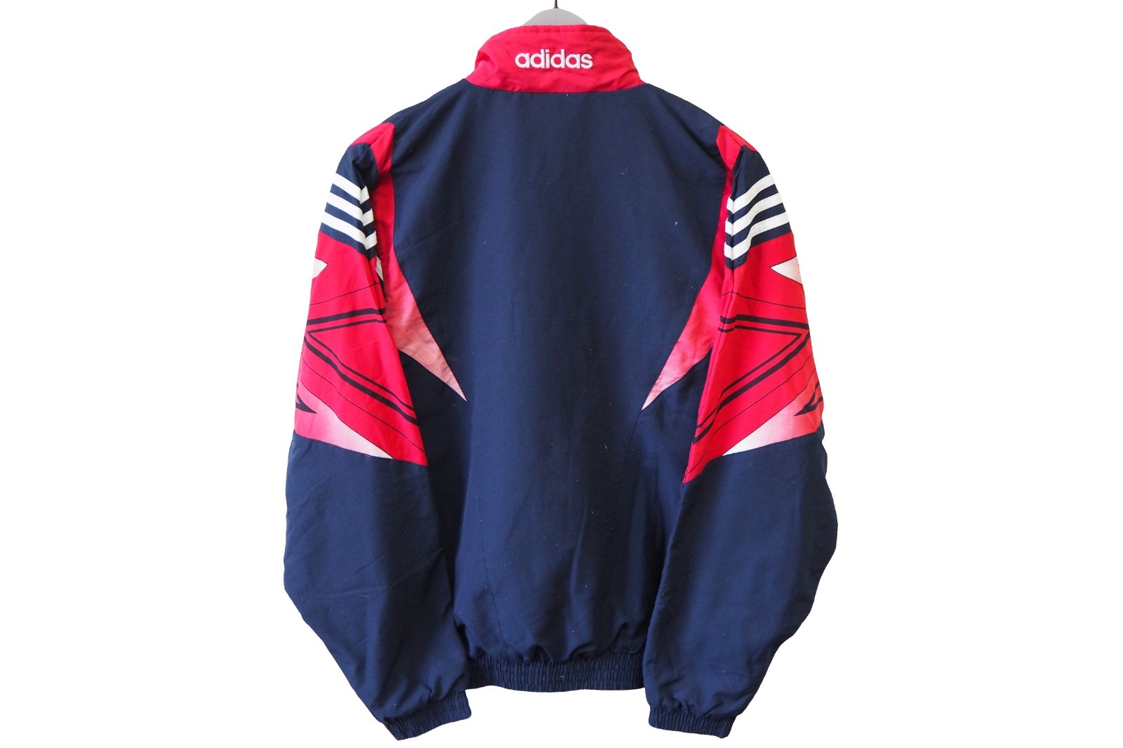 Vintage ADIDAS Track Jacket Full Zip Size M blue red sport classic 90s